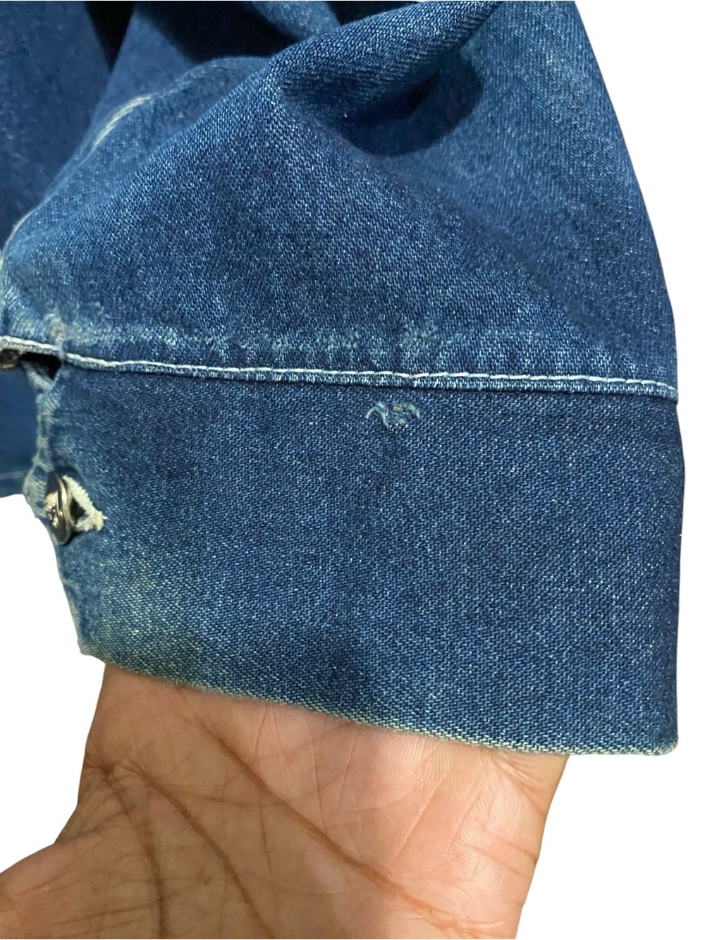 Vintage Pointer Denim Chore Coat Barn Jacket 4X 5X USA Workwear Streetwear - Picture 9 of 14